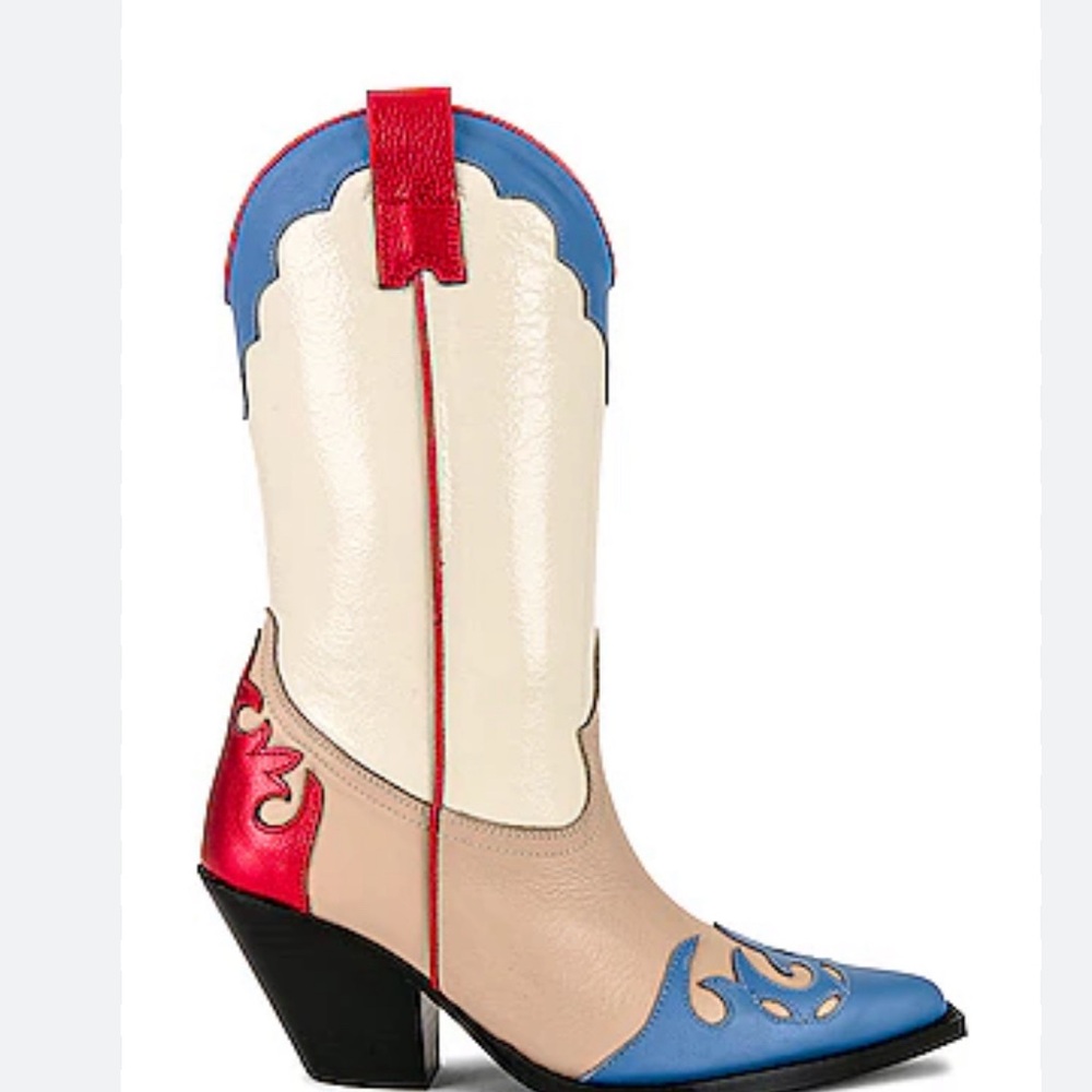 TORAL  
Ships and sold by Linz Shop   
Cowboy Boots In Multicolored